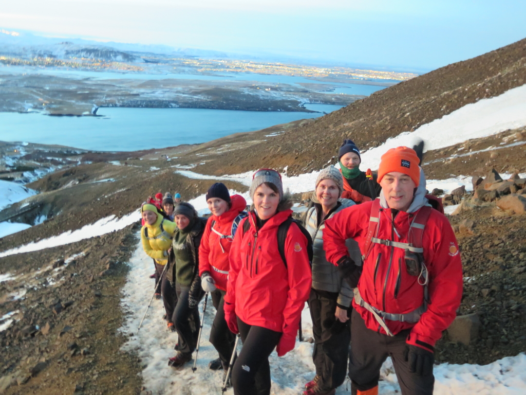 On the way up to the Rock.