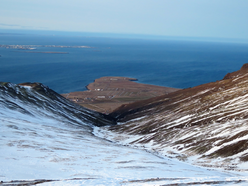 View to the sea from Mt. Esja